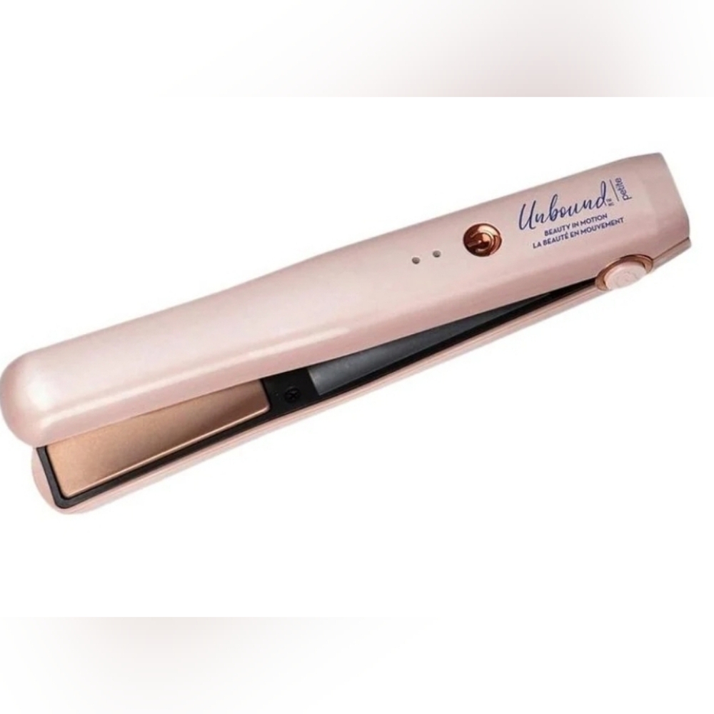 Unbound Petite Cordless Travel-size Pink Hair Straightener Small
